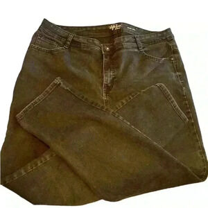 Woman Black Straight Leg Jeans Slim Cut 16W‎ Style & Co